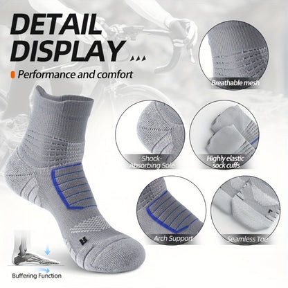 Men's Athletic Ankle Socks - 5-Pair Pack