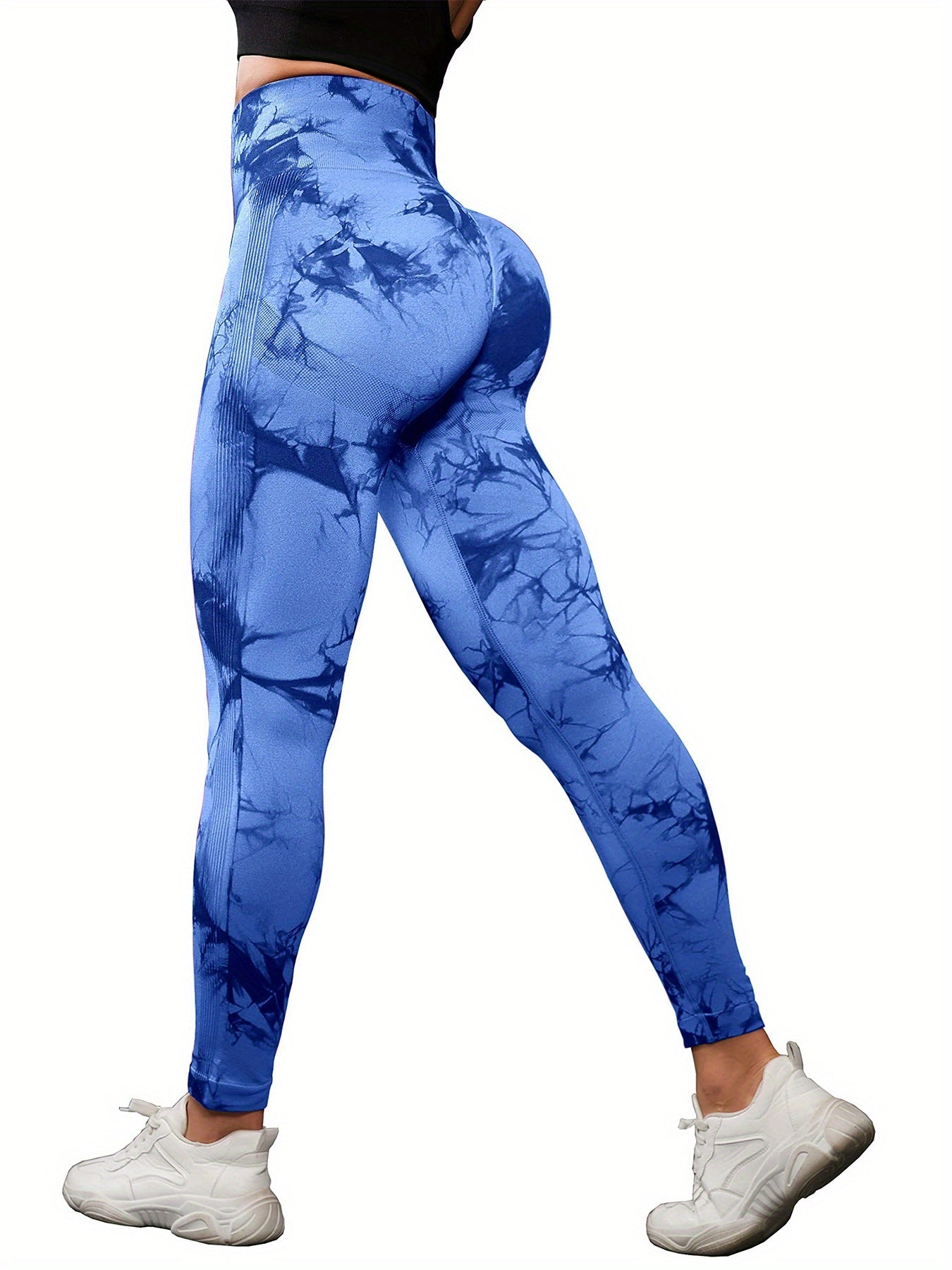 3-Pack Tie-Dye Seamless High Waistband Sweat Pants