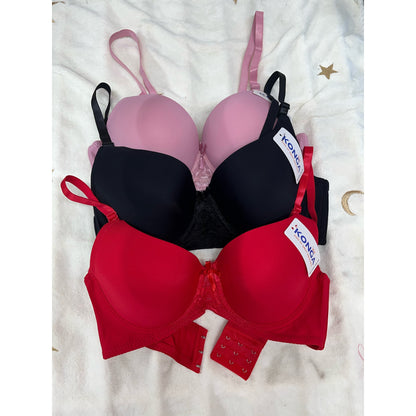04* (6-Pack) Women's Classic Underwire Support Bra B cup C cup D cup DD cup
