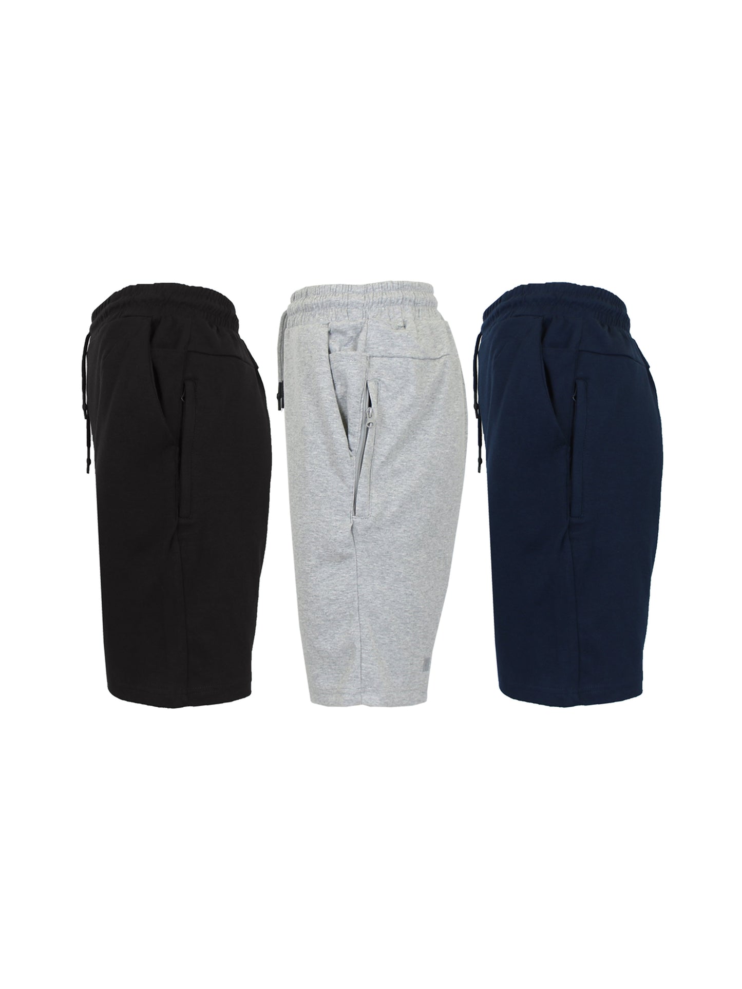 3-Pack Men's Tech Fleece Jogger Lounge Sweat Shorts (Sizes, S-2XL)