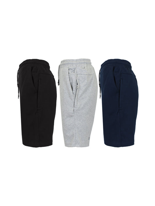 3-Pack Men's Tech Fleece Jogger Lounge Sweat Shorts (Sizes, S-2XL)