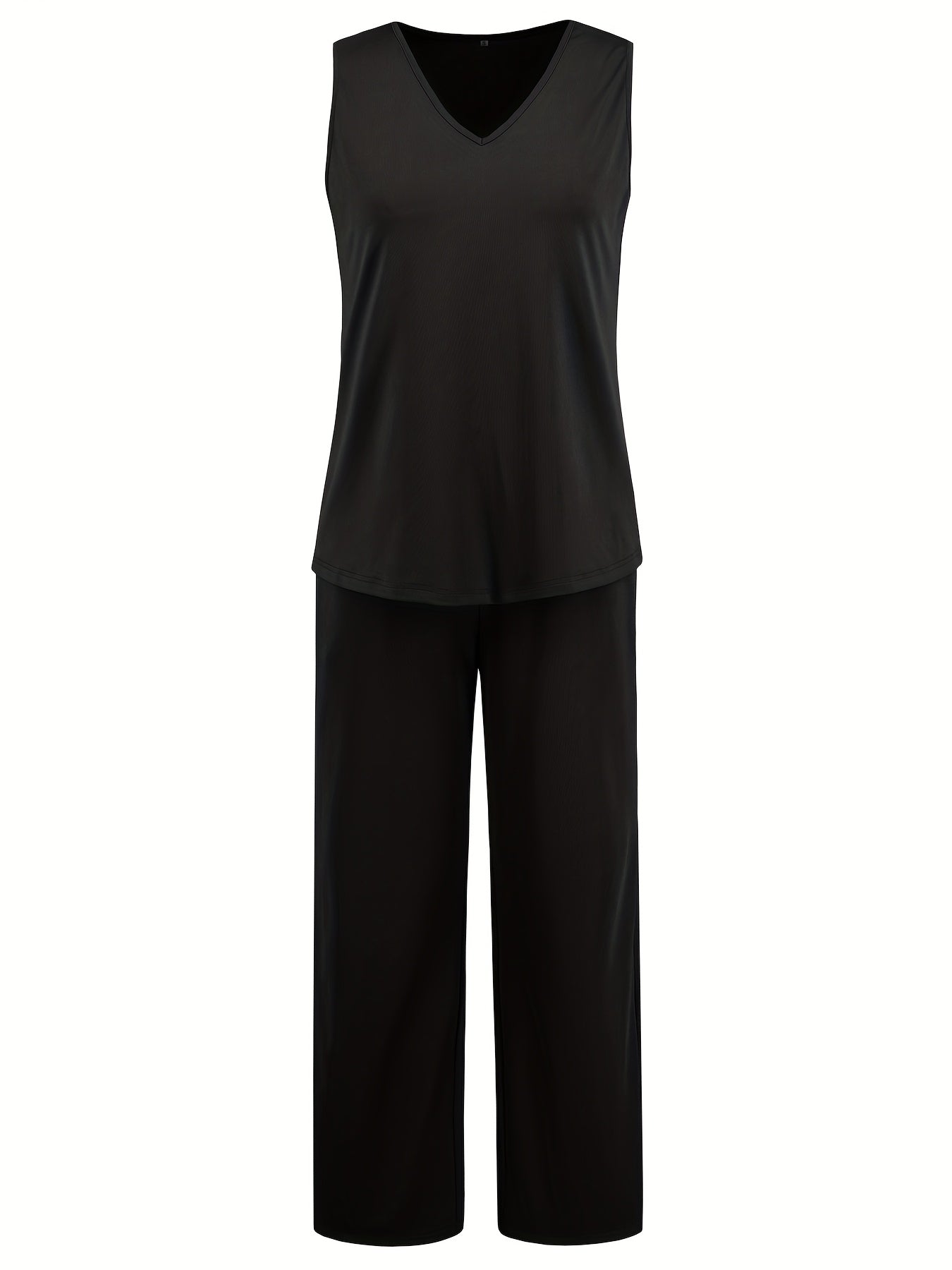 ZAFUL Women's Casual Business Long Sleeve Cardigan, V-Neck Vest Top, Straight Leg Trousers, Fashion Commuter Three-Piece Suit
