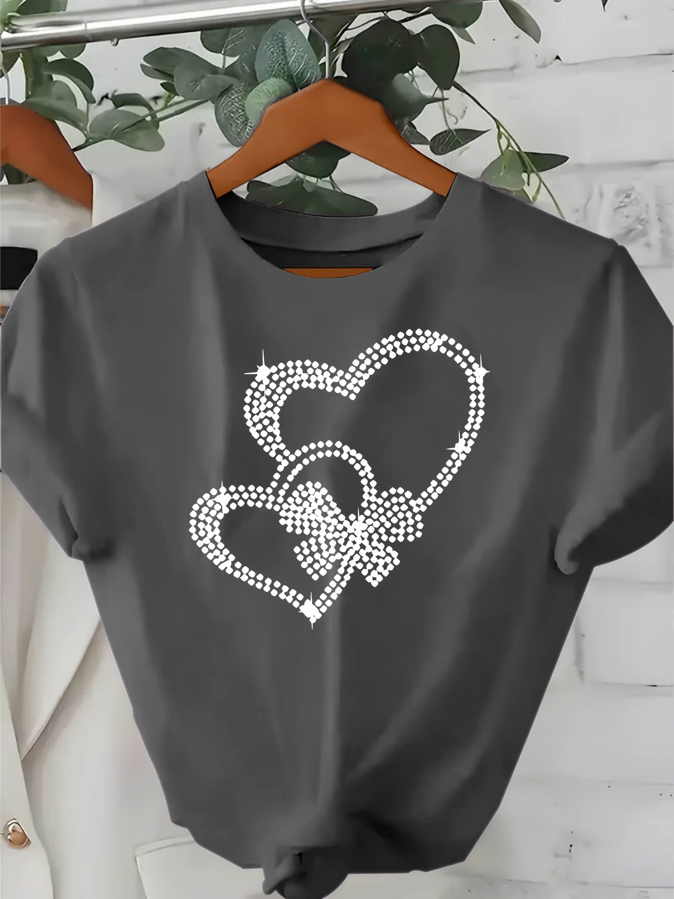 Stylish Women'S Tee - Cozy And Laid-Back, Featuring a Round Neckline, Perfect for Any Season, Chic Casual Top, Available for Local Delivery, Summer Shirt, a Must-Have for Elegant Summer Gatherings