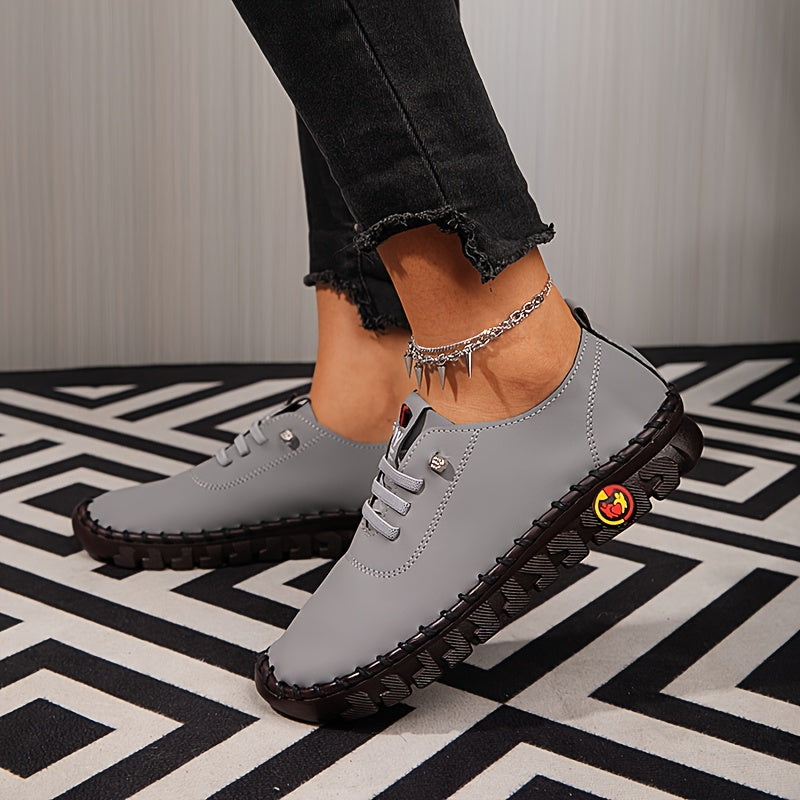 [Casual Walking Sneakers] 2026 New Outdoor Women' S Casual Shoes, Low Cut Lace Up Walking Shoes, Anti Slip And Wear-Resistant Outsole, Wear-Resistant And Suitable For Daily Travel, Hiking And Leisure Sports, Women Shoes, Sneakers