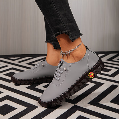 [Casual Walking Sneakers] 2026 New Outdoor Women' S Casual Shoes, Low Cut Lace Up Walking Shoes, Anti Slip And Wear-Resistant Outsole, Wear-Resistant And Suitable For Daily Travel, Hiking And Leisure Sports, Women Shoes, Sneakers