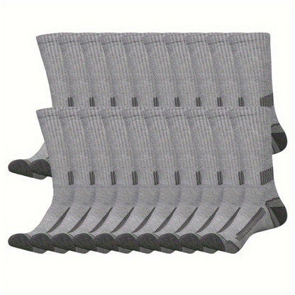 Men's Colorblock Crew Socks - 40-Pair Pack