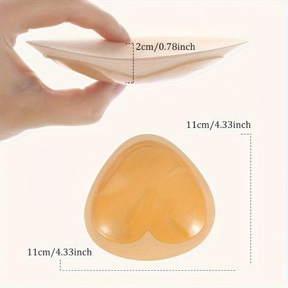 8pcs (4 Pairs) Adhesive Push Up Bra Patches Suitable for Swimsuit & Casual Attire - Removable Reusable Nipple Covers with Sponge Inserts, Lightweight Comfortable Seamless Suitable for Women's Underwear, Bikini Bra Contours, Lingerie Accessories