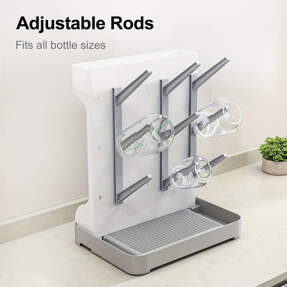 Bottle Drying Rack - Space-Saving Vertical BPA-Free Countertop