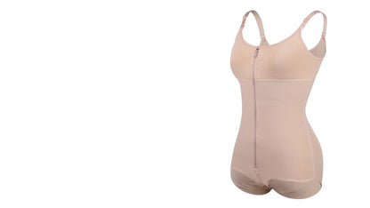Colombianas Body Shaper Tummy Control Shapewear Zipper Full Bust Corset Bodysuits