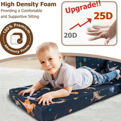 Kids Sofa Bed - Convertible Flip-Out Toddler Lounger
