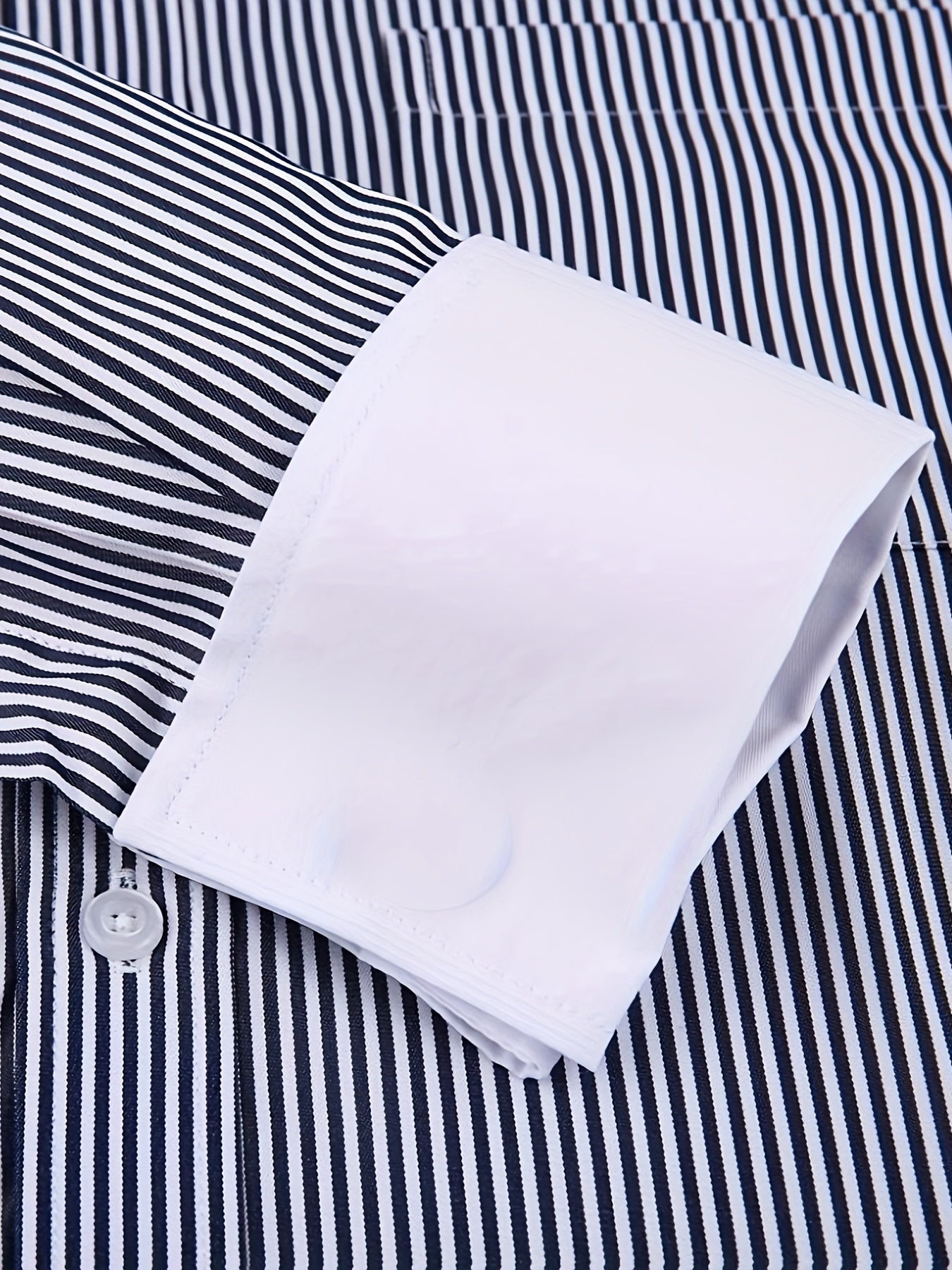 Men'S Striped Dress Shirt Long Sleeve - Premium Formal Shirt for Business, Weddings & Events, Lapel Collar, Single-Breasted, Wrinkle Resistant, Comfort Fit, Classic Office And Party Attire