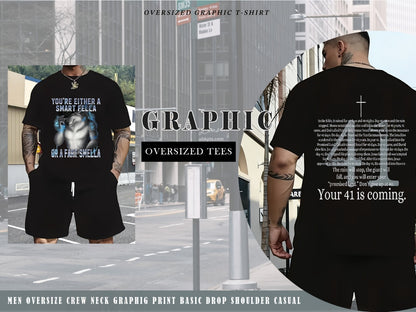 Men's Graphic T-Shirt - Round Neck Short Sleeve Streetwear Style 314085