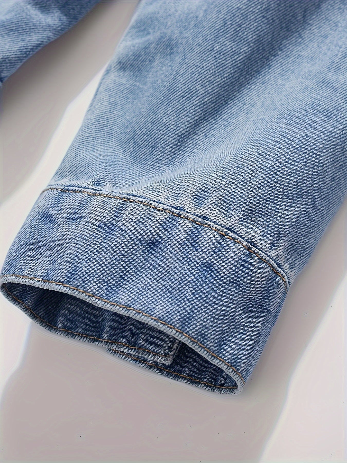 Men'S Vintage Denim Jacket, Casual Urban Style Multi-Pocket Denim Coat
