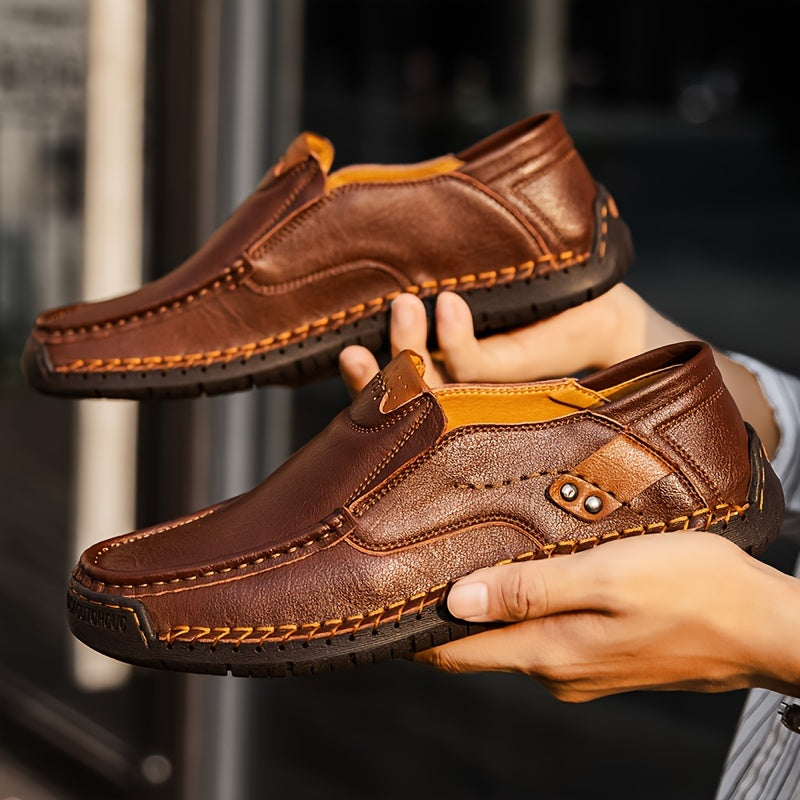 GREKS Men'S Loafers Slip-On Casual Shoes Lightweight Comfortable Driving Walking Shoes