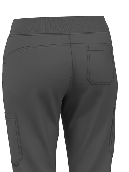 Scrub Pants for Women Jogger Pants with 5 Pockets Rib Waistaband Light Ultra Soft 4 Way Stretch 423