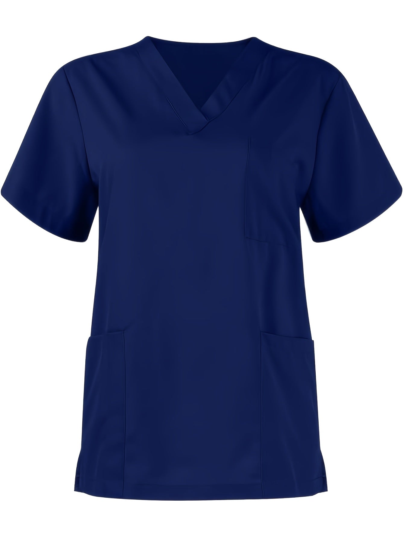 [Breathable Scrubs Set] Scrubs Top And Pants Unisex Breathable Quick Drying Scrubs Uniform Women And Man Scrubs Set V-Neck Top T-Shirt And Tapered Leg Jogger With Drawstring Nursing Uniforms Set Suitable For Pet Hospitals, Dental Clinics, Nursing Work, Et