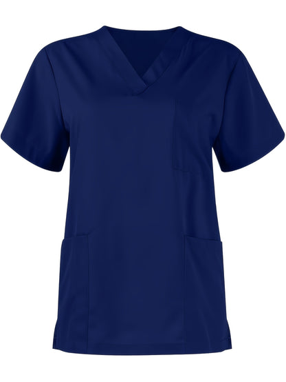 [Breathable Scrubs Set] Scrubs Top And Pants Unisex Breathable Quick Drying Scrubs Uniform Women And Man Scrubs Set V-Neck Top T-Shirt And Tapered Leg Jogger With Drawstring Nursing Uniforms Set Suitable For Pet Hospitals, Dental Clinics, Nursing Work, Et