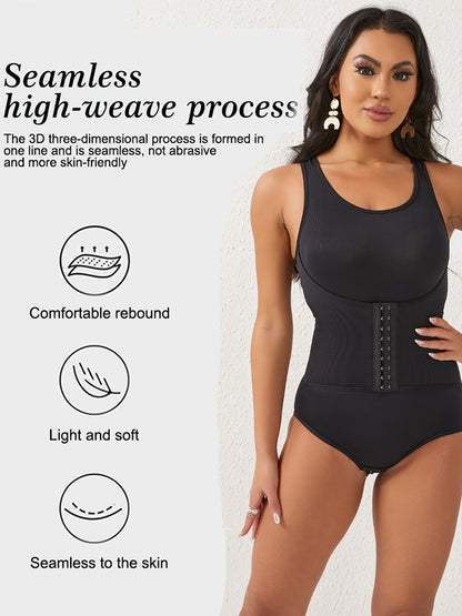 Women's Targeted Control Shapewear Bodysuit - Butt Lift Body Smoothing, Apricot