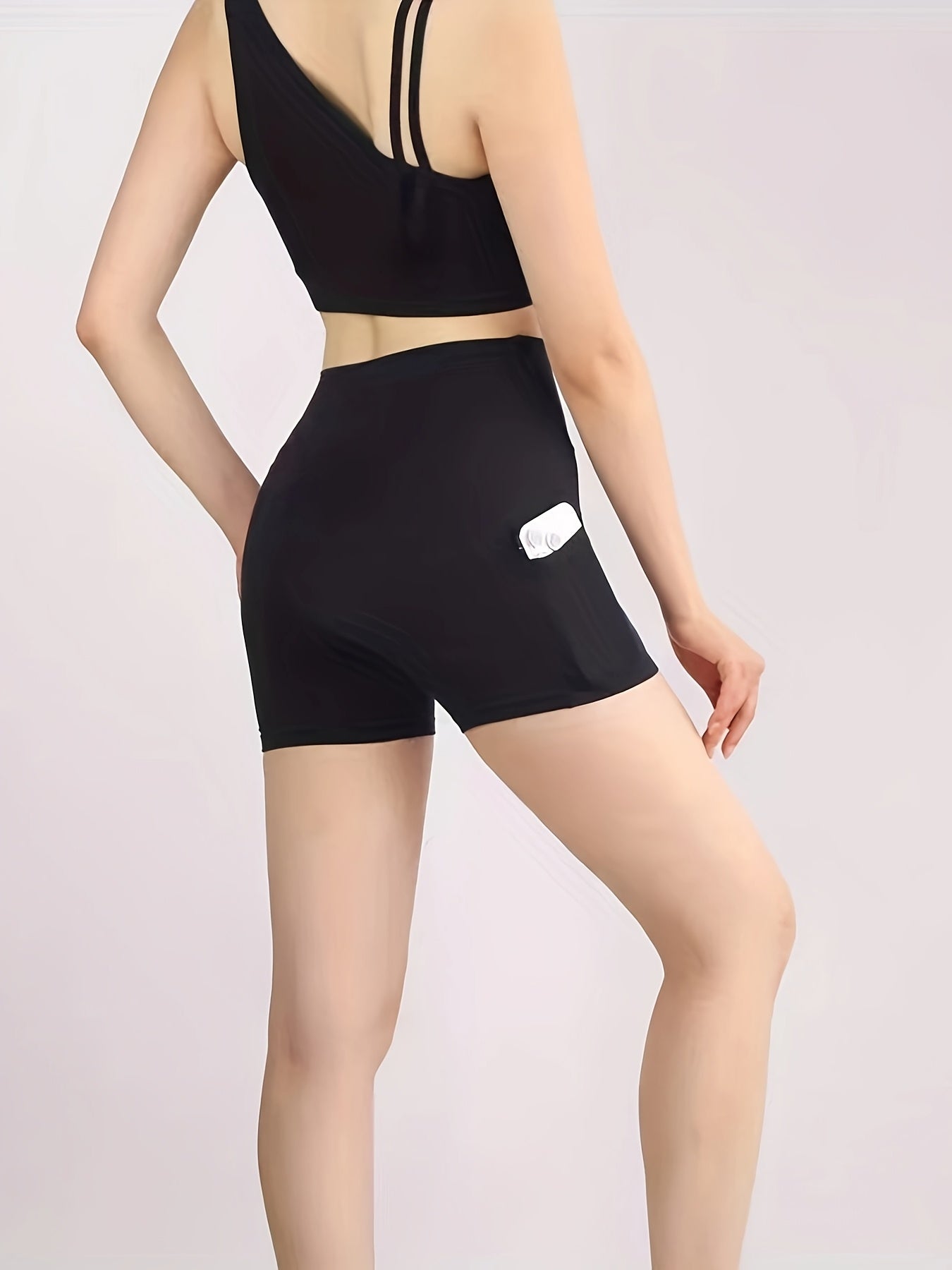 5pcs 5-Inch High-Waisted Rider Shorts, Women's Summer Shorts with Pockets, Ultra-Soft Belly Control No-See-Through Workout Running Yoga Shorts, 6-Inch Pant Length Shorts Mother's Day Gift