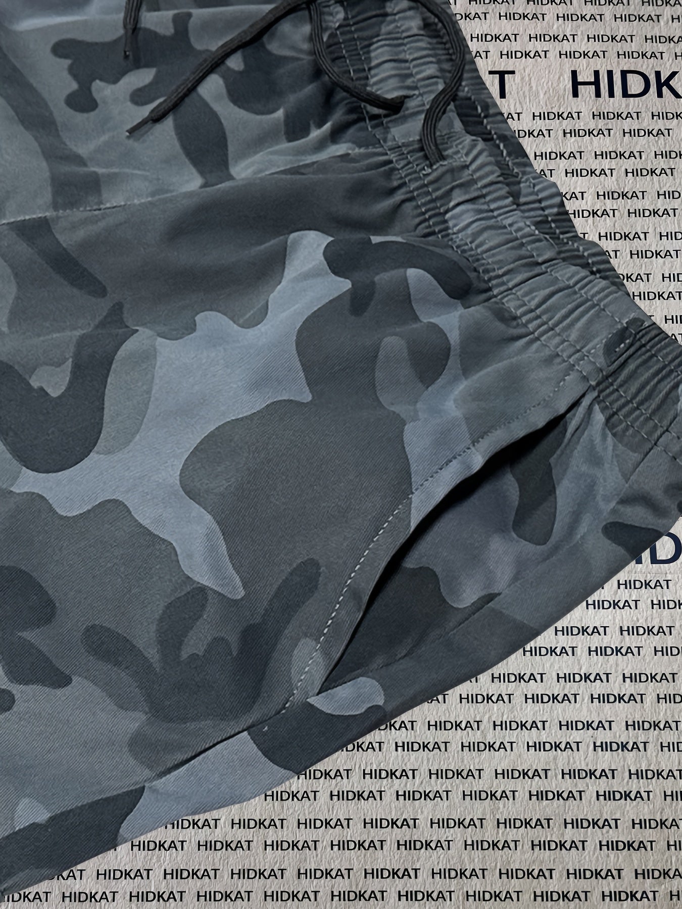 Women's Camo Cargo Pants Summer Lightweight Breathable Outdoor Casual Long Pants with Adjustable Elastic Waistband