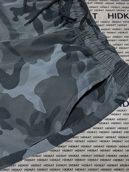 Women's Camo Cargo Pants Summer Lightweight Breathable Outdoor Casual Long Pants with Adjustable Elastic Waistband