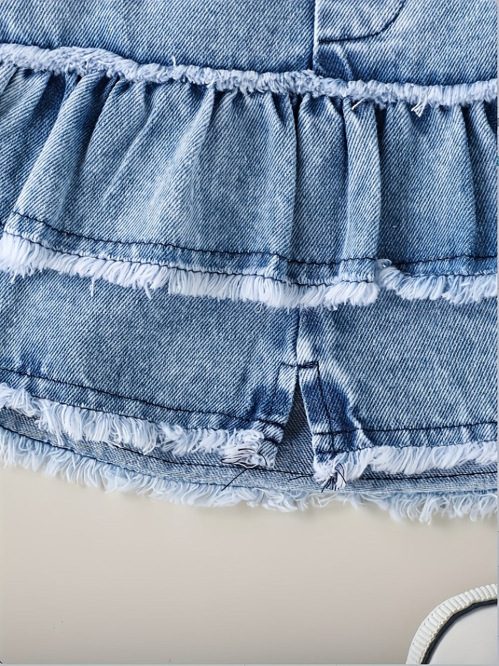 Baby Girls' Ruffle Denim Jacket & Skort Set - 2-Piece