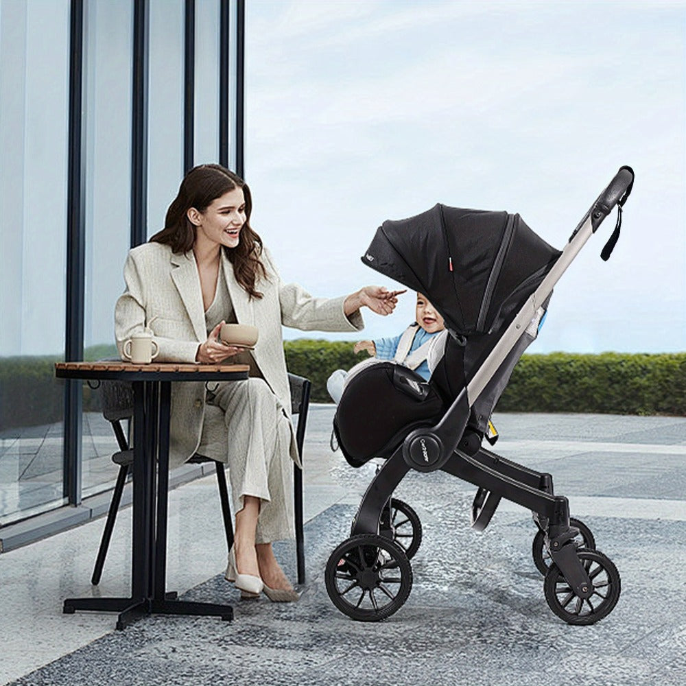 Baby Stroller - Foldable Adjustable Travel Metal