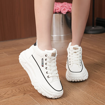 Autumn High Top Shoes Women's New Small White Shoes Casual Women's Shoes Thick Sole Show High Soft Sole Shoes, Women Shoes, Sneakers
