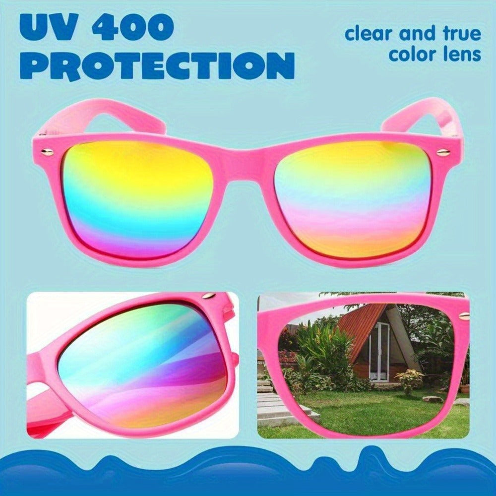 Kids Neon Party Favor Sunglasses - Colorful Bulk Birthday Style