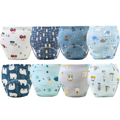 Baby Reusable Training Pants - 8-Pack Printed