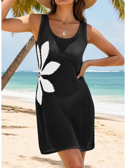 2026 New Beach Skirt Sexy Hollow Jacquard Bikini Swimsuit Hoodie Sunscreen Dress for Women