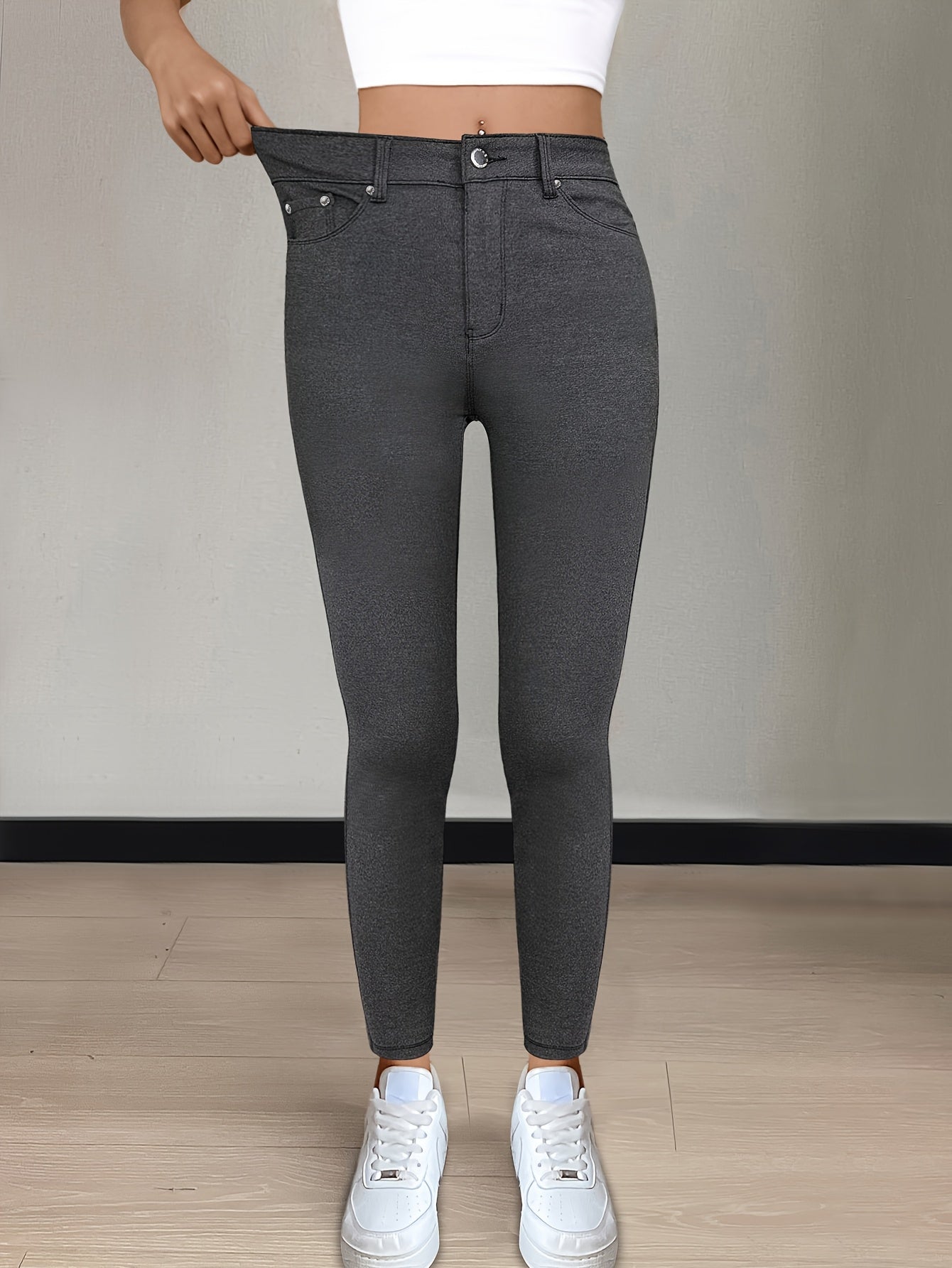 Black High-Waist Jeans - product view 37