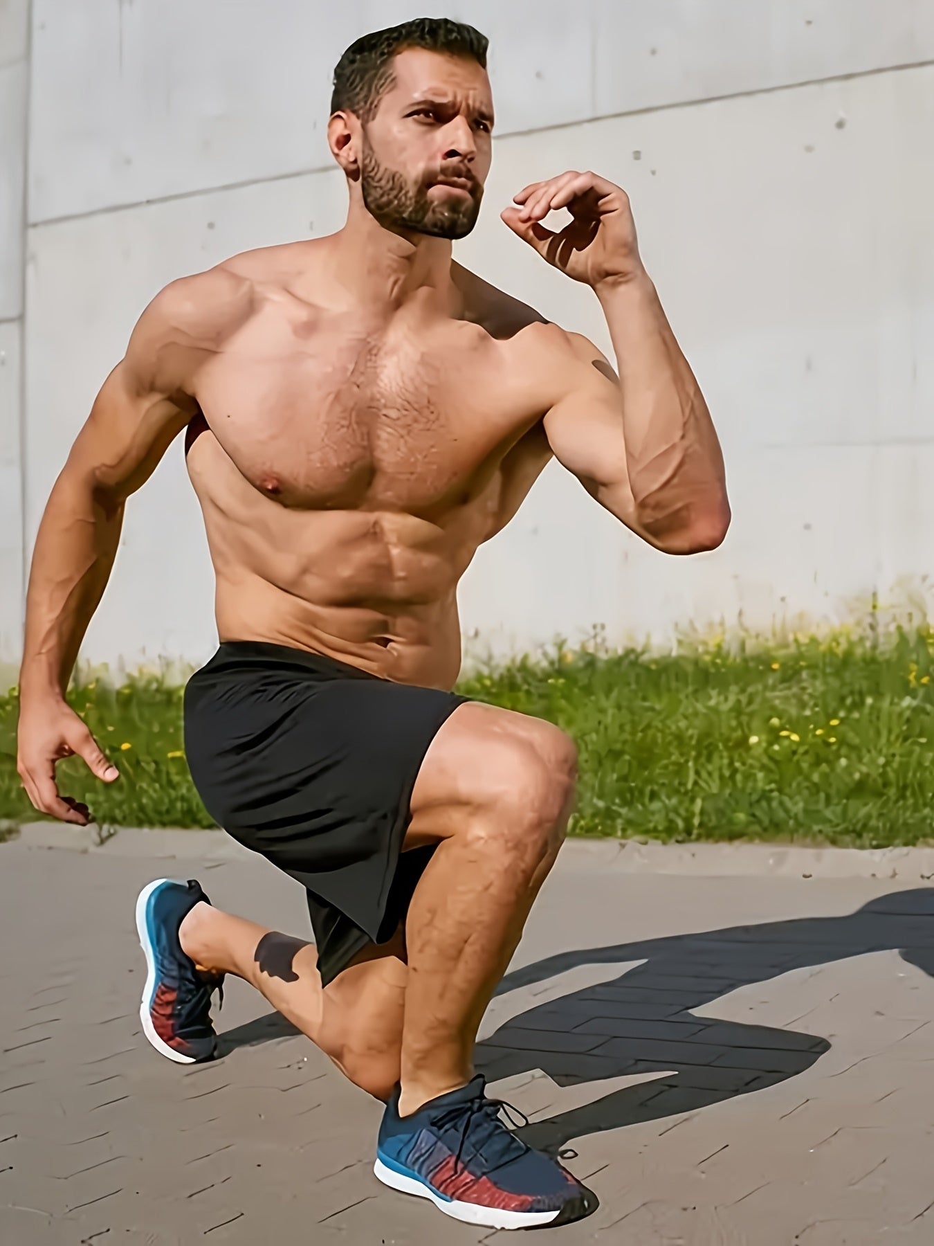 5 Men'S Quick Dry Mesh Shorts, Casual Micro Stretch Elastic Waistband Drawstring Shorts