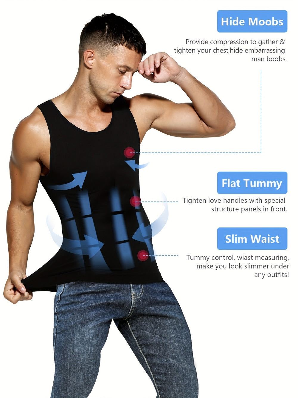 Men's Solid Color Performance Shirt - Sleeveless 823397