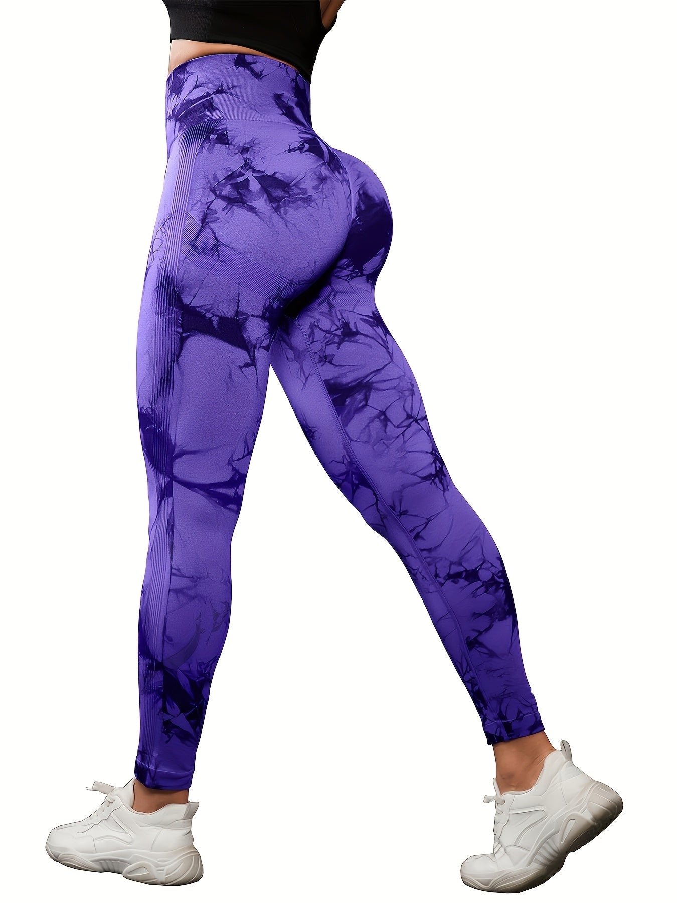 5pcs High Waisted Leggings for Women-Soft Athletic Tummy Control Pants for Running Yoga Workout Reg