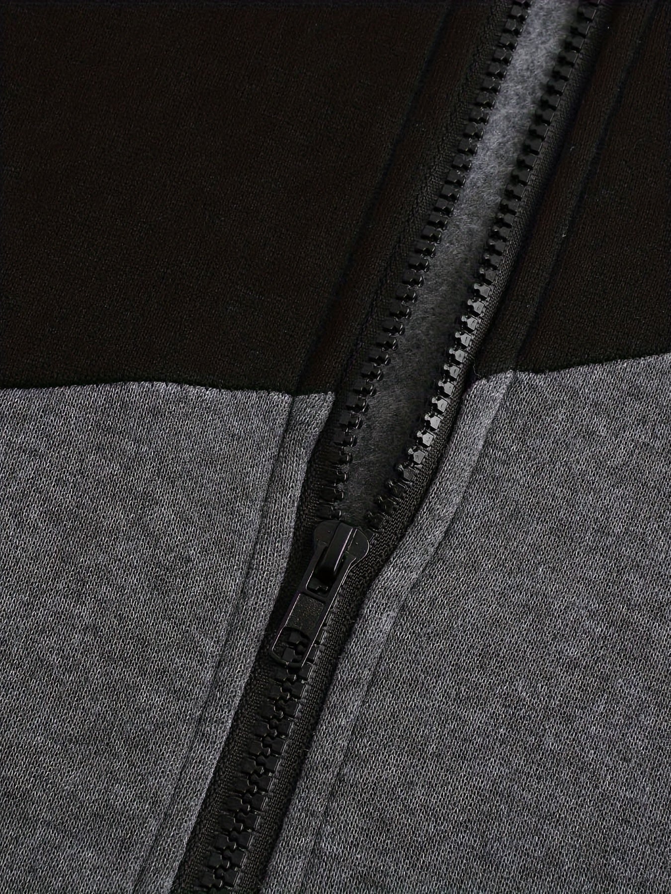 Men's Dark Gray Polyester Jacket - product view 13