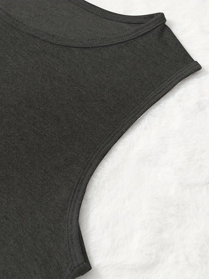 Women'S Casual V-neck Vest with , Letters and Pattern Printing, Regular Version, Spring and Summer Fabric, Women'S Printed Vest with Letters and Patterns