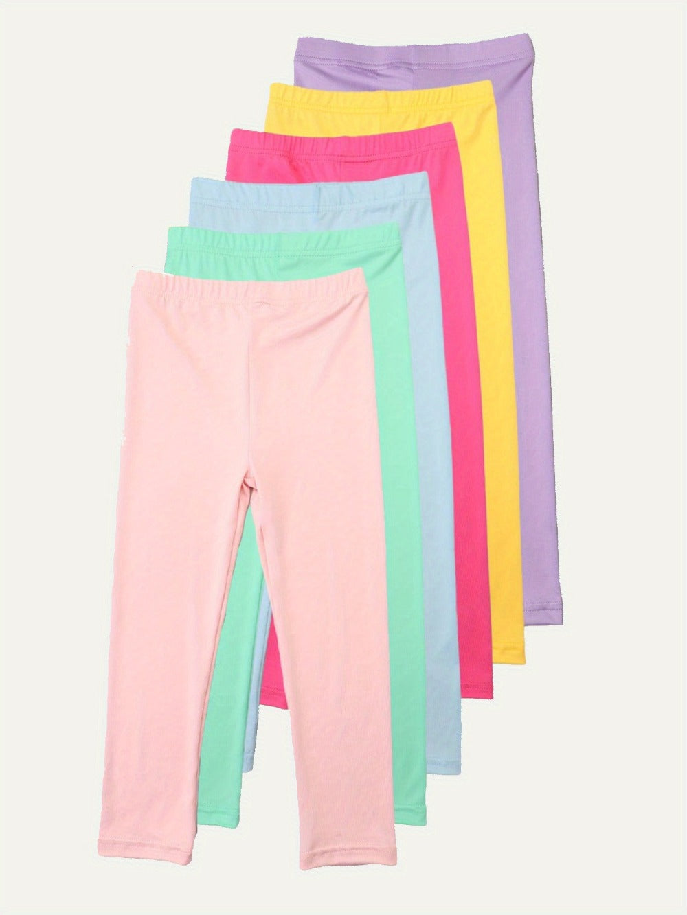 Girls' Solid Color Pants - Everyday Style