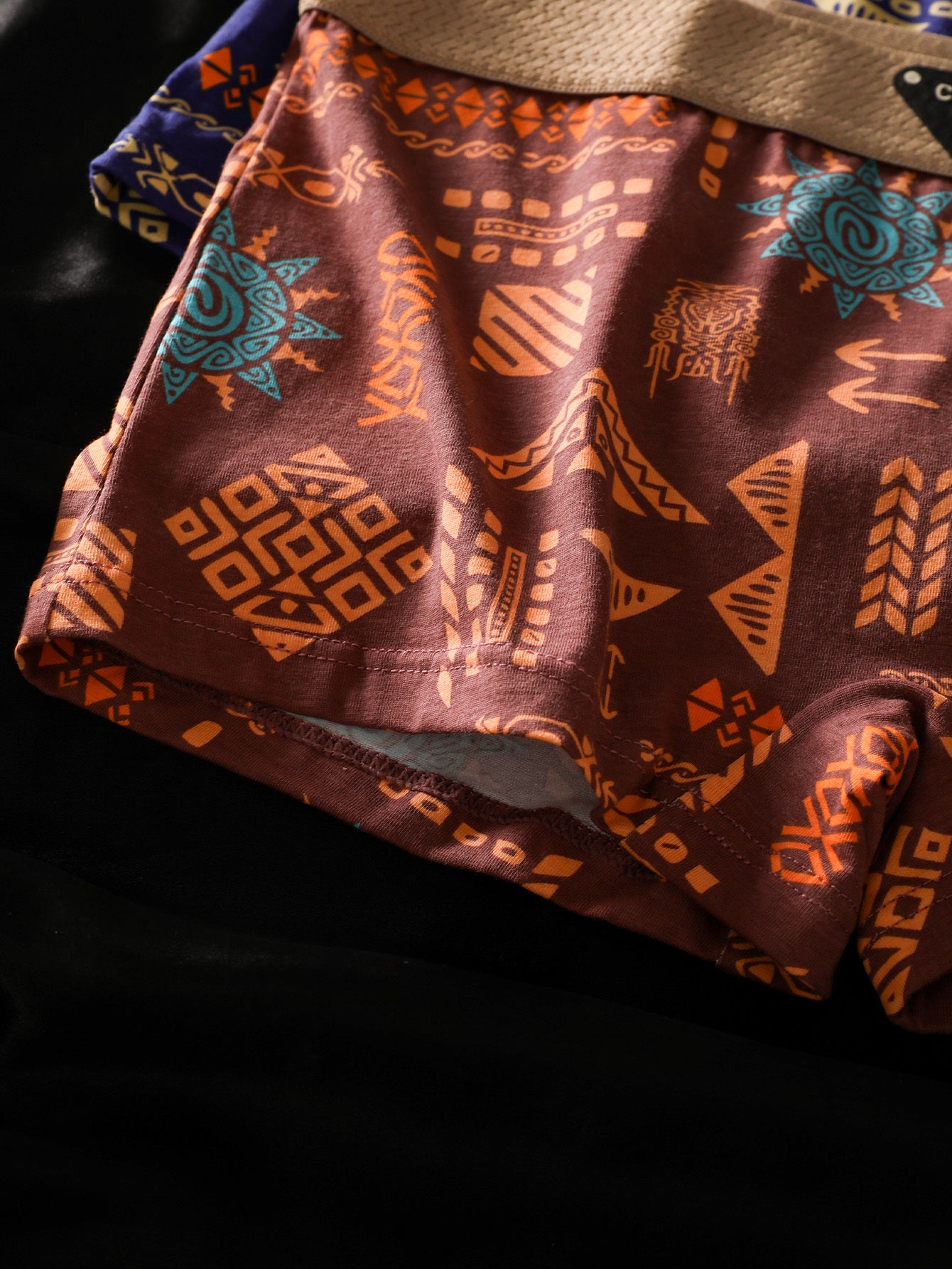 6pcs BIWEIER Women's Trendy Printed Boyshorts, High-end and Light Luxury, Soft and Comfortable, Ethnic Retro Style Underwear, Suitable for Women's Casual Sports and Home Commuting, Valentine's Day Gift