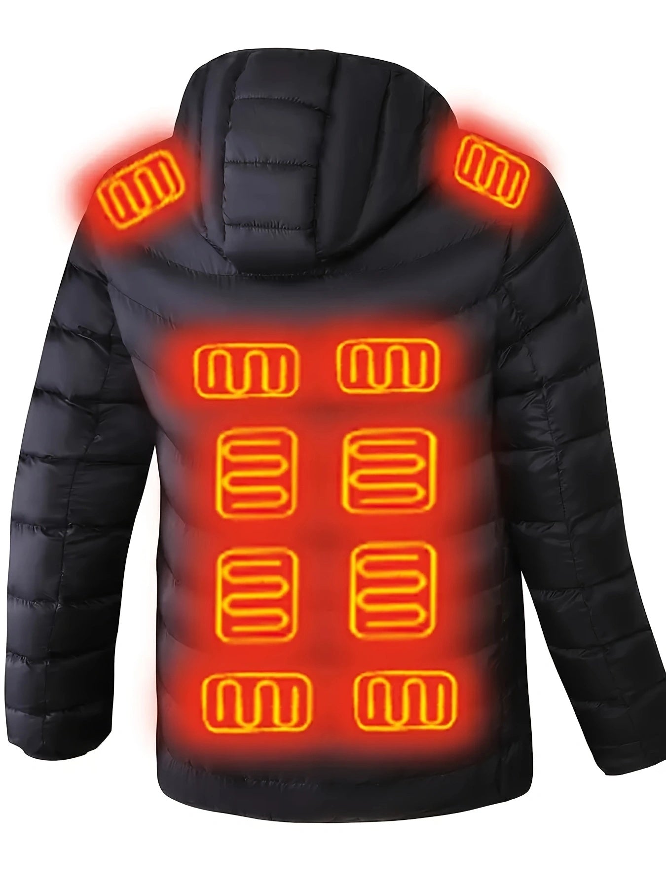 Smart Heated Jacket for Men And Women, Suitable for Outdoor Sports And Fishing, Featuring USB Electric Heating And Adjustable Temperature (Power Source Not Included).