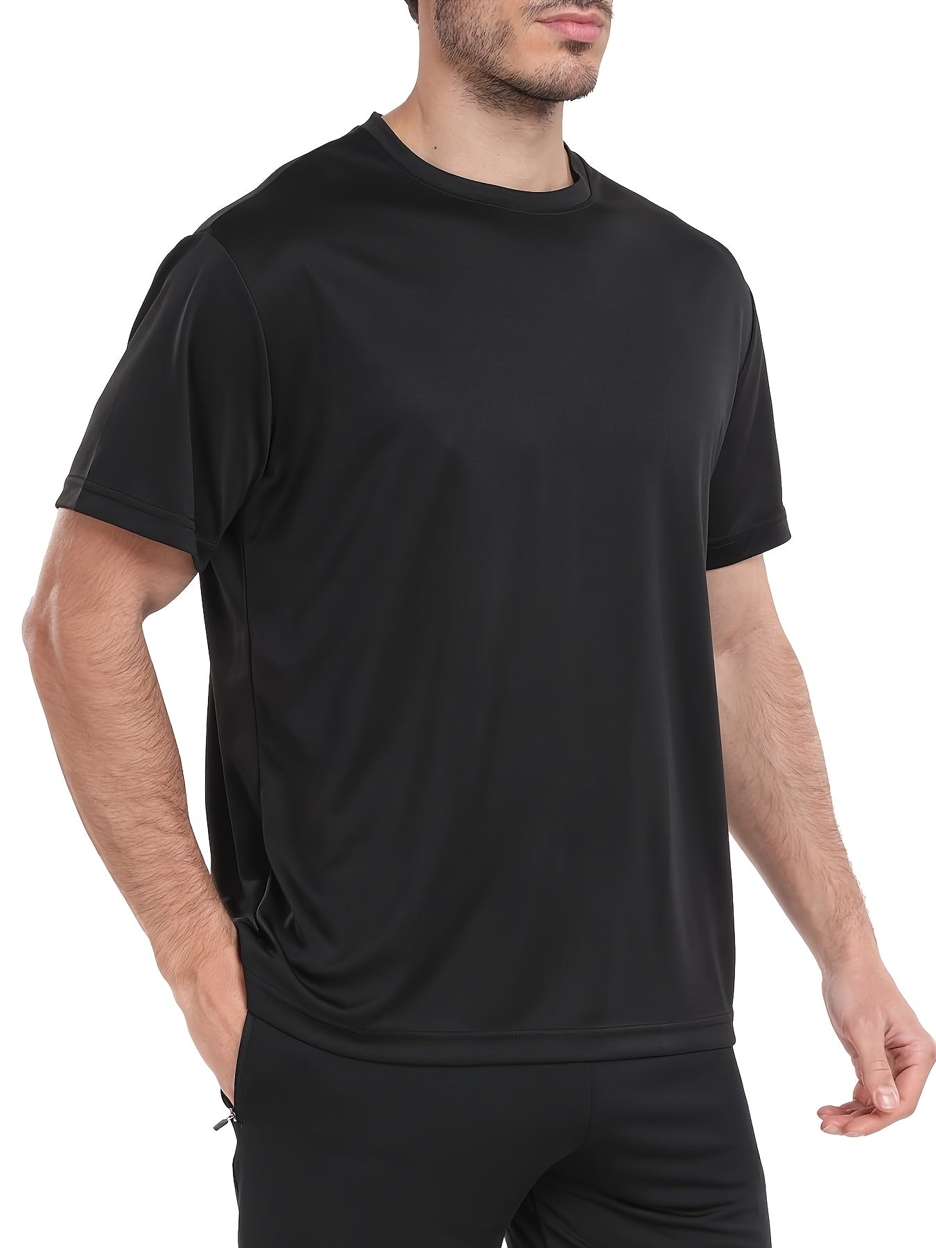 Kinglaman 12 Pack Workout Shirts for Men Short Sleeve Athletic Active Tops Quick Dry Crew Neck T Shirt for Running
