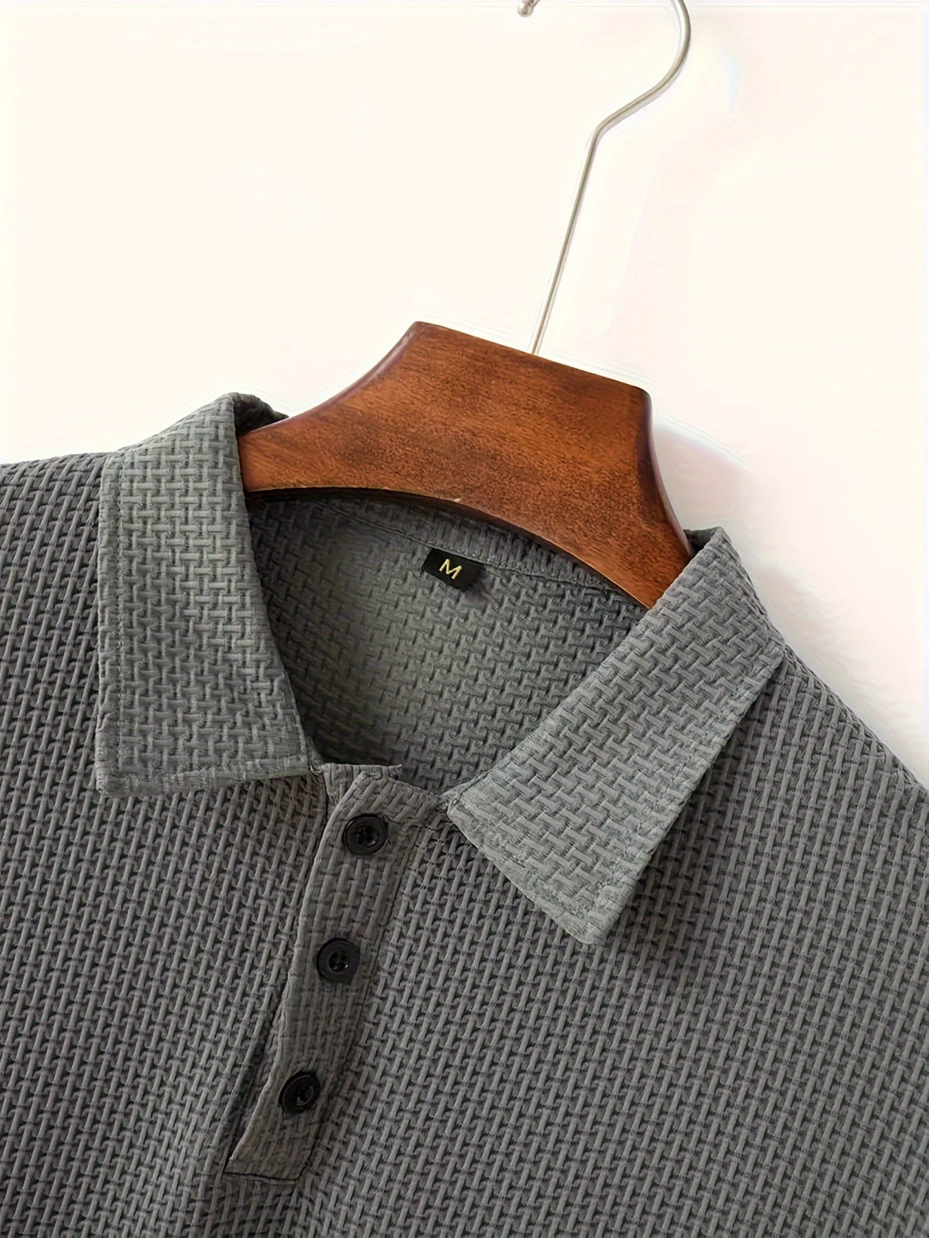 Men's Ice Silky Elastic Solid Short Sleeved Lapel Golf Shirt, Summer Outdoor Cool Polo Shirt T-shirt, Men's Gift