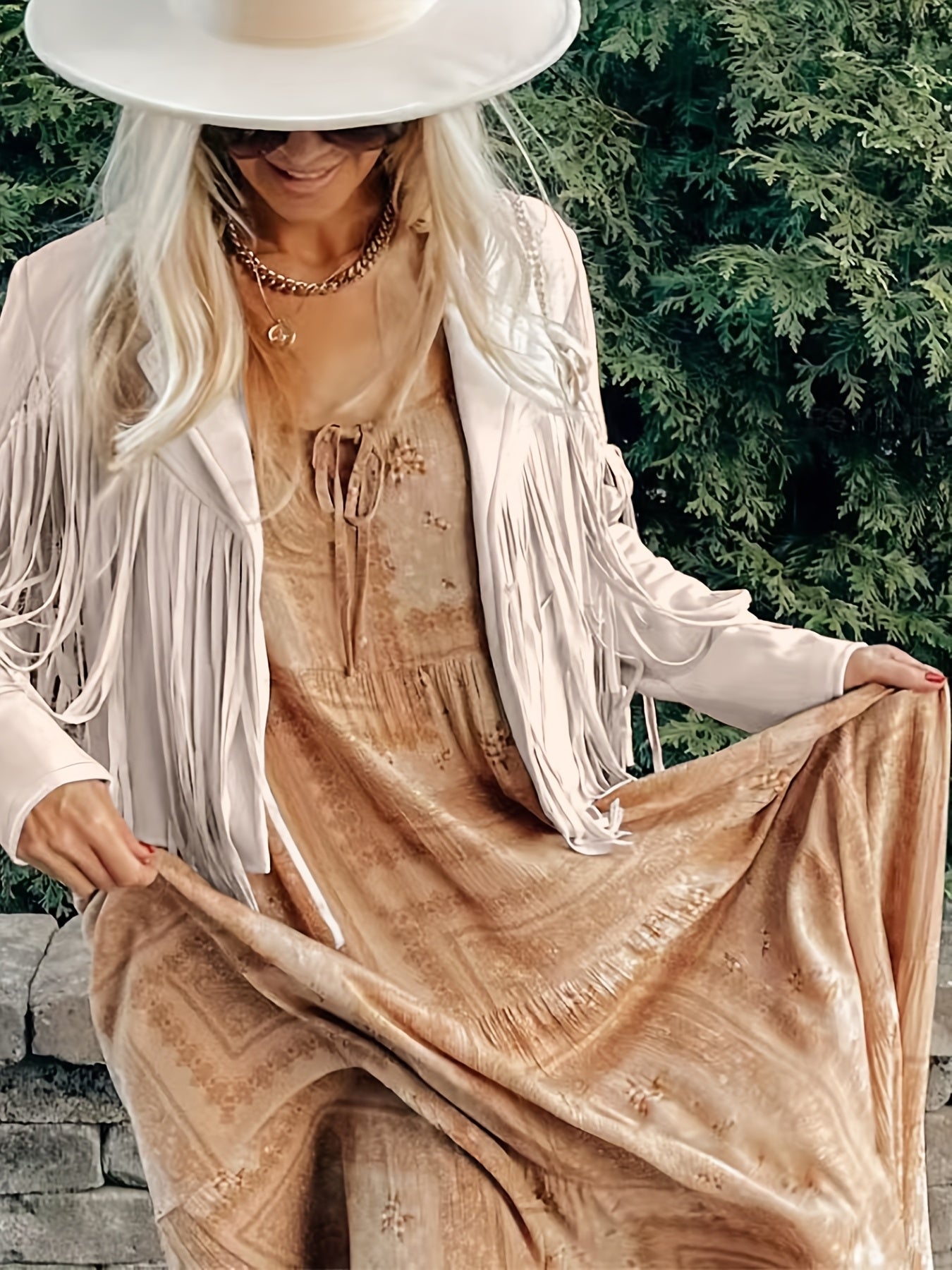 Faux Jacket Women Tassel Motorcycle Fringe Cropped Coats 2026 Spring Western Outfit Trendy Fall Long Sleeve Cowgirl Outfits Cardigan Jackets