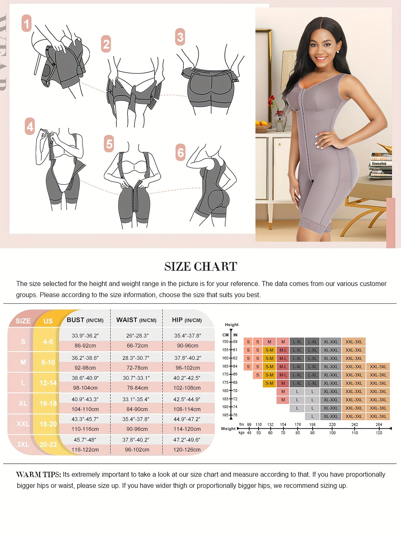 B180128 Women'S Plus Size Shaping Bodysuit