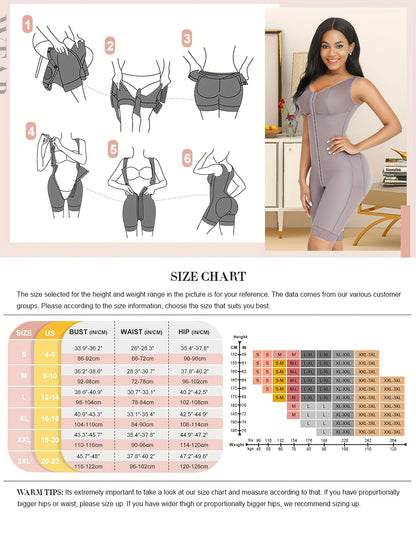 B180128 Women'S Plus Size Shaping Bodysuit