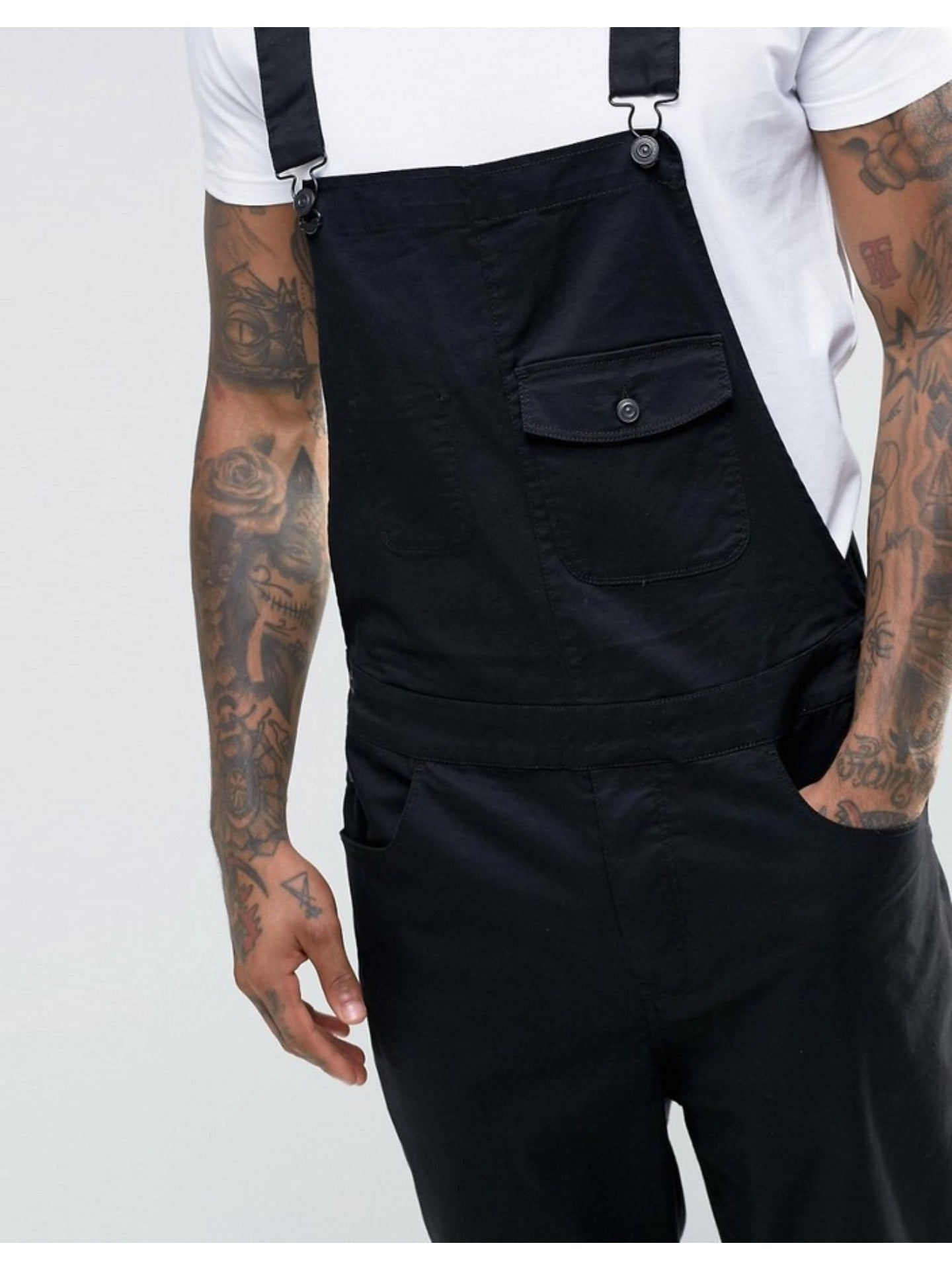 Men'S Denim Bib Overalls, Slim Fit Medium Weight Work Trousers With Adjustable Straps & Tool Pockets, Reinforced Durable Pants For Construction Gardening Mechanical Work, US Sizes S-XXXL.Slim Fit: Recommended To Take One Size Larger Than Normal.