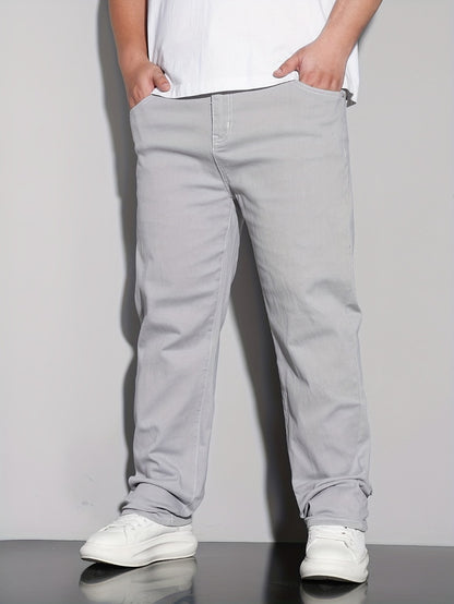 Men's Straight Leg Jeans - Black Denim Clean Finish Weekend 523045