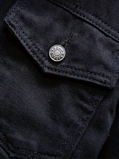 Men's Sherpa Fleece Lined Denim Jacket - Warm Winter Trucker Jacket - Cowboy Jean Jacket - Soft Fleece Lining & Durable Denim - For Men - Perfect for Cold Weather & Outdoor Activities - Ideal Gift for Winter Holidays