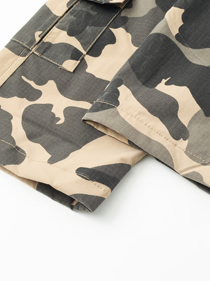 Men'S Heavy-Duty Tactical Cargo Pants - Camo Camouflage (Green/Brown/Beige) with Multi-Pocket Design, Belt Loops & Zippered Pouches - All-Season Outdoor Pants for, Hunting, (Plus Size Available, PLUS SIZE