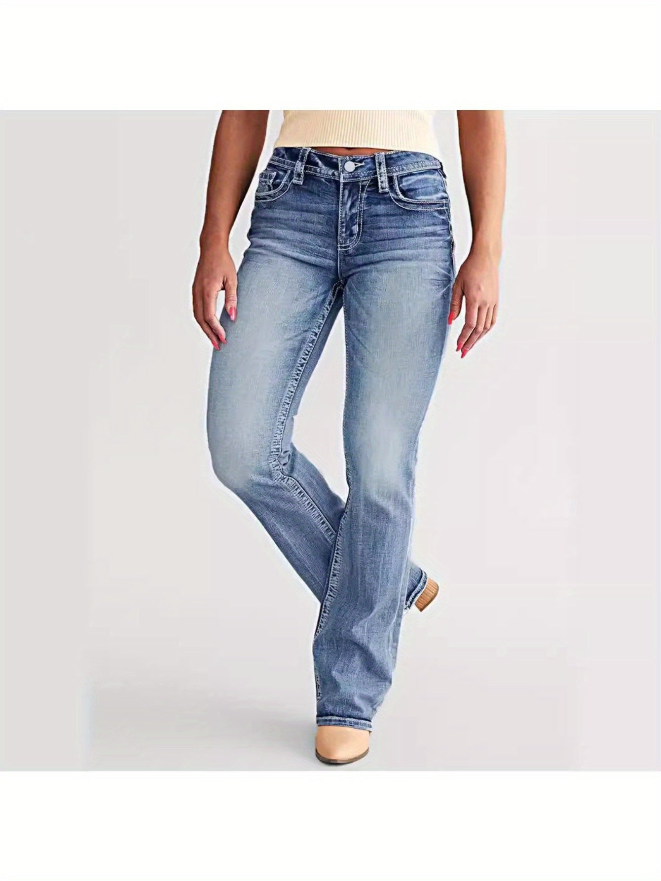 New Stylish Stretchy Slim Fit Jeans for Women Skinny Design, Versatile for Casual Daily Wear, Comfortable, Trendy Must Have